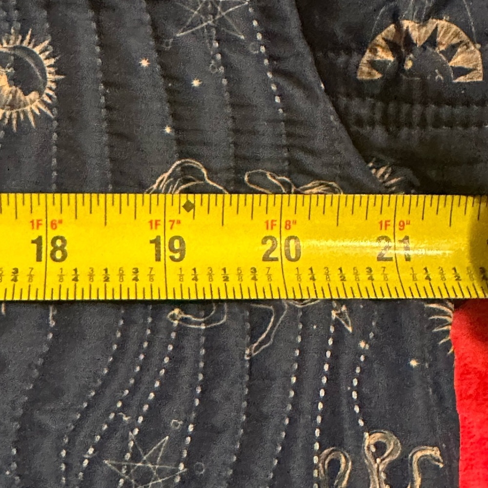 Johnny Was Navy Blue Embroidered Quilted Jacket - Picture 6 of 11